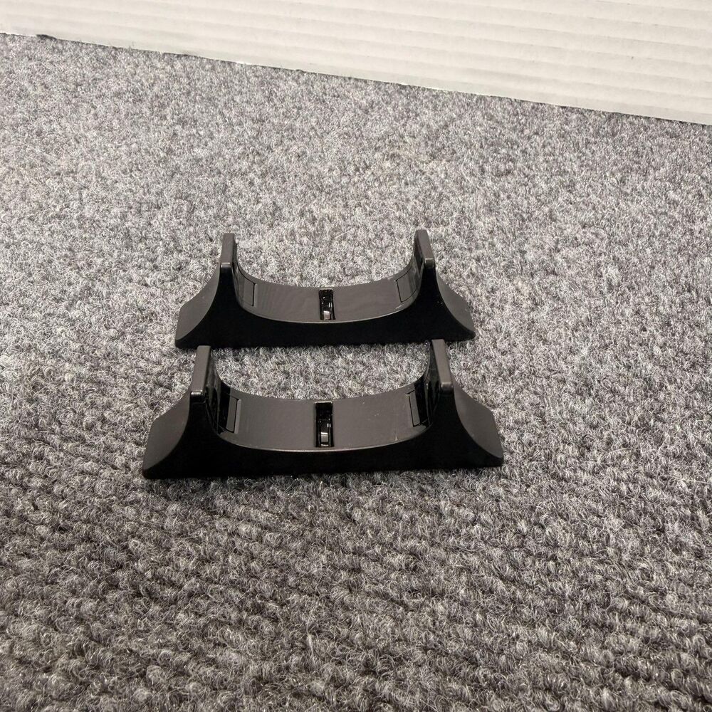 Nintendo Wii U Console Vertical Stand Pair Black WUP-009 Authentic OEM